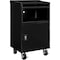 Global Industrial Mobile Computer Cabinet, Black, 27W x 24D x 49-1/4H 694561BK - alternate 3